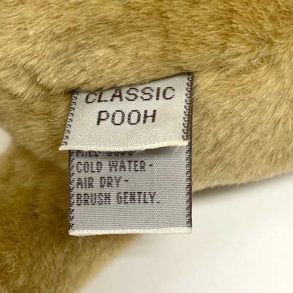 Vintage Gund Disney Classic Pooh Lying Down Bear with Bumblebee Plush